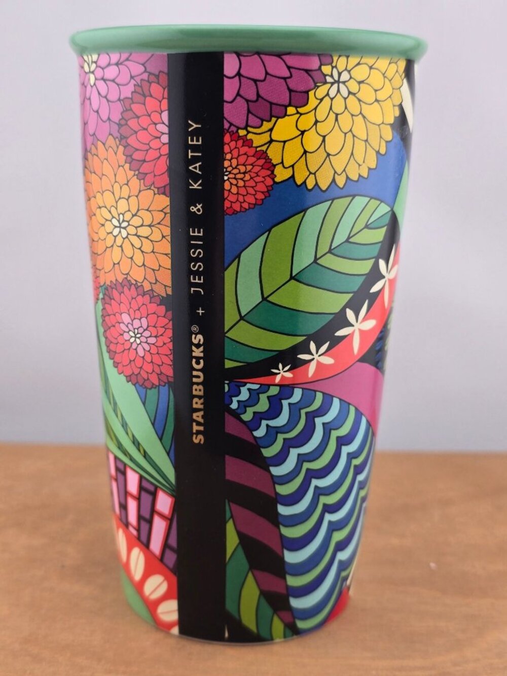 Starbucks Jessie & Katey Ceramic Tumbler 12oz Coffee Mug Limited Edition - Picture 2 of 6